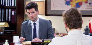 Chris Pratt GIF. Gifs Filmsterren Chris pratt Adam scott Parks and recreation 