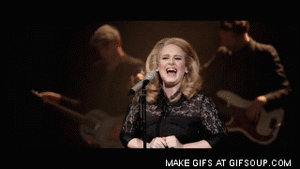 Adele GIF. Artiesten Adele Gifs Lach 21 