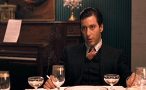 Al Pacino GIF. Films en series The godfather Gifs Filmsterren Al pacino Maudit Francis ford coppola 