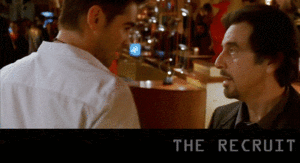 Al Pacino GIF. Gifs Filmsterren Al pacino Colin farrell The recruit James douglas clayton 