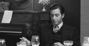 The Godfather GIF. Films en series The godfather Gifs Filmsterren Al pacino Michael corleone 