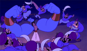 Aladdin GIF. Disney Aladdin Films en series Gifs Pons Gevecht Geest 
