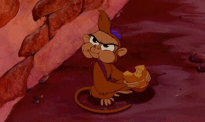 Aladdin GIF. Disney Aladdin Boos Films en series Gifs Hongerig Abu 