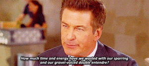Alec Baldwin GIF. Gifs Filmsterren Alec baldwin Tina fey Zwart en wit Werkend 30 rock Jack donaghy Liz lemon 