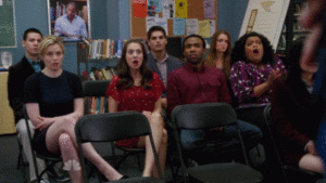 Alison Brie GIF. Gifs Filmsterren Alison brie Gelukkig Glimlachen Community 