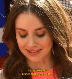 Alison Brie GIF. Gifs Filmsterren Alison brie Community Gemeenschap cast Gegoten 