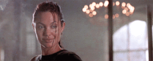 Angelina Jolie GIF. Films Angelina jolie Gifs Filmsterren Lara croft tomb raider 