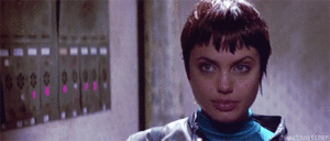 Angelina Jolie GIF. Film Angelina jolie Gifs Filmsterren Hackers Iain softley 