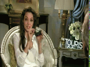 Angelina Jolie GIF. Beroemdheden Angelina jolie Gifs Filmsterren 