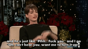 Anne Hathaway GIF. Gezicht Gifs Filmsterren Anne hathaway 