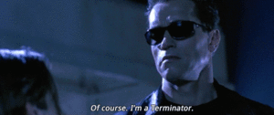 Arnold Schwarzenegger GIF. Bioscoop Robot Cyborg Gifs Filmsterren Arnold schwarzenegger James cameron Terminator 2 judgment day 