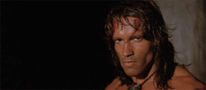 Arnold Schwarzenegger GIF. Gifs Filmsterren Arnold schwarzenegger Conan the barbarian 