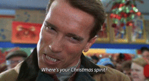 Arnold Schwarzenegger GIF. Kerstmis Gifs Filmsterren Arnold schwarzenegger Jingle helemaal 