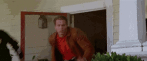 Arnold Schwarzenegger GIF. Film Gifs Filmsterren Arnold schwarzenegger Explosie Jumping Last action hero 