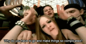 Avril Lavigne GIF. Artiesten Avril lavigne Nostalgie Gifs Muziekvideo Complicated 