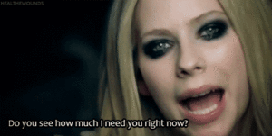 Avril Lavigne GIF. Artiesten Avril lavigne Gifs Black star 