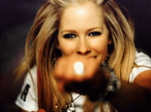 Avril Lavigne GIF. Artiesten Avril lavigne Gifs Opgewonden 
