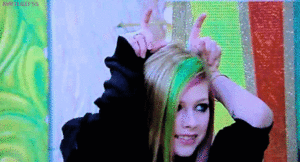 Avril Lavigne GIF. Artiesten Avril lavigne Gifs Lavigne Dankzegging 