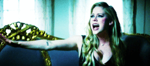 Avril Lavigne GIF. Artiesten Avril lavigne Gifs Black star 