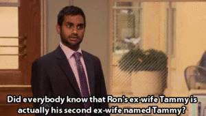 Amy Poehler GIF. Tv Gifs Filmsterren Amy poehler Aziz ansari Parks and recreation 