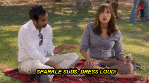 Chris Pratt GIF. Tv Gifs Filmsterren Aziz ansari Chris pratt Parks and recreation 