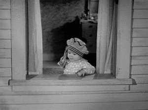 Baby GIF. Baby Geld Gifs Zwart en wit Idgaf 