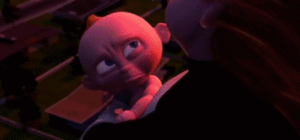 Baby GIF. Grappig Film The incredibles Baby Brand Gifs Scifi Schrik Boosheid Superheld Ver 