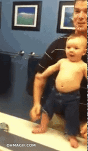 Baby GIF. Dragon ball z Grappig Baby Gifs Grappige baby Kamekameha 