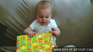 Baby GIF. Bang Baby Memes Gifs Geschokt Verwonderd Gelukkig Glimlachen 