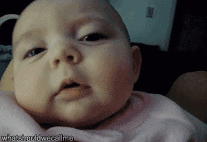 Baby GIF. Baby Makeup Gifs Geschokt Oh shit Flauwgevallen Realisatie Dommelen 