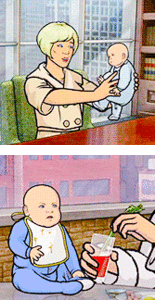 Baby GIF. China Baby Gifs Metro Taiwanese animatie Nmatv Openbaar vervoer Vandalisme Plassen Toer 