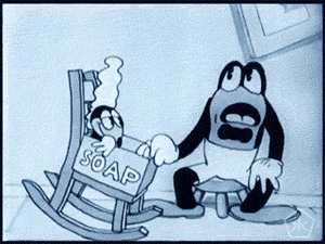 Baby GIF. Vallen Baby Rick Gifs Cartoons en comics Avontuur tijd Cartoon network Bmo Zeepbel Moed 