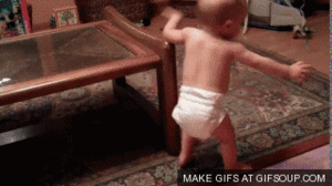 Baby GIF. Baby Gifs Vallend Dronken kindje Hik 