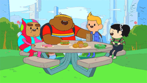 Baby GIF. Vallen Baby Rick Gifs Cartoons en comics Avontuur tijd Cartoon network Bmo Zeepbel Moed 