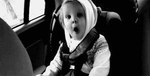 Baby GIF. Grappig Baby Gifs Likken Venster 