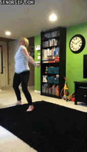 Baby GIF. Baby Ruimte Gifs Dans Gelukkig Aanbiddelijk Rotoscope Schattig 3 jaar oude is erg blij om 