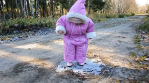 Baby GIF. Ijs Baby Gifs Uitglijden 