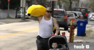 Banaan GIF. Eten en drinken Banaan Gifs Angst 