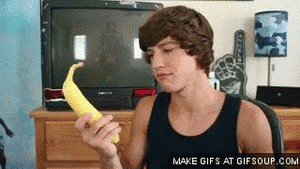 Banaan GIF. Eten en drinken Banaan Gifs 