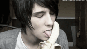 Banaan GIF. Eten en drinken Banaan Gifs Illustratie 