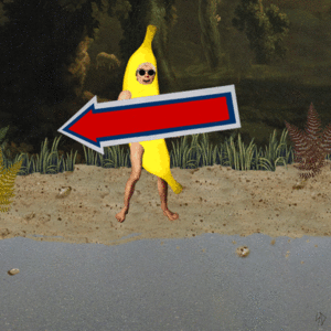 Banaan GIF. Eten en drinken Banaan Gifs Dief 