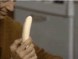 Banaan GIF. Eten en drinken Banaan Gifs 