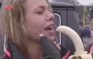 Banaan GIF. Eten en drinken Banaan Gifs 