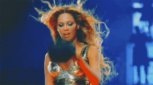 Beyoncé GIF. Artiesten Beyonce Kus Gifs Super bowl Rust 