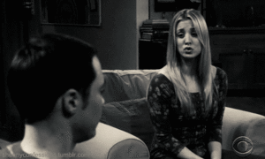 Big Bang Theory GIF. Grappig Films en series Tv Gifs Big bang theory Acteurs Paniek Sheldon 