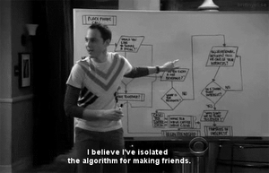Big Bang Theory GIF. Films en series Gifs Big bang theory Tv programma Te grappig Mijn nieuwe vriend 