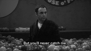Big Bang Theory GIF. Films en series Gifs Big bang theory Zwart en wit 