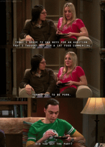Big Bang Theory GIF. Televisie Films en series Gifs Big bang theory Tubey awards Tubeys Stuart bloei 