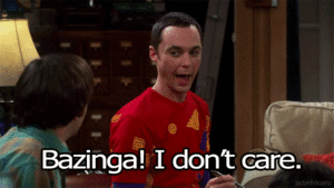 Big Bang Theory GIF. Films en series Gifs Big bang theory Stortplaats Spam Opruimen 