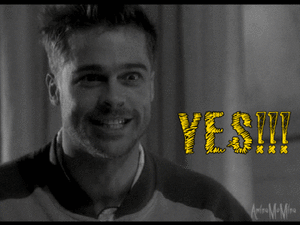 Brad Pitt GIF. Bioscoop Brad pitt Gifs Filmsterren Televandalist Johnny suede 